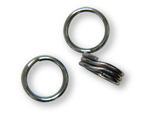 50/100 X Stainless Steel Split Rings Blank Lures Fishing Connector Lure Ring KB 