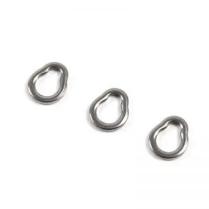 Pear shaped solid rings
