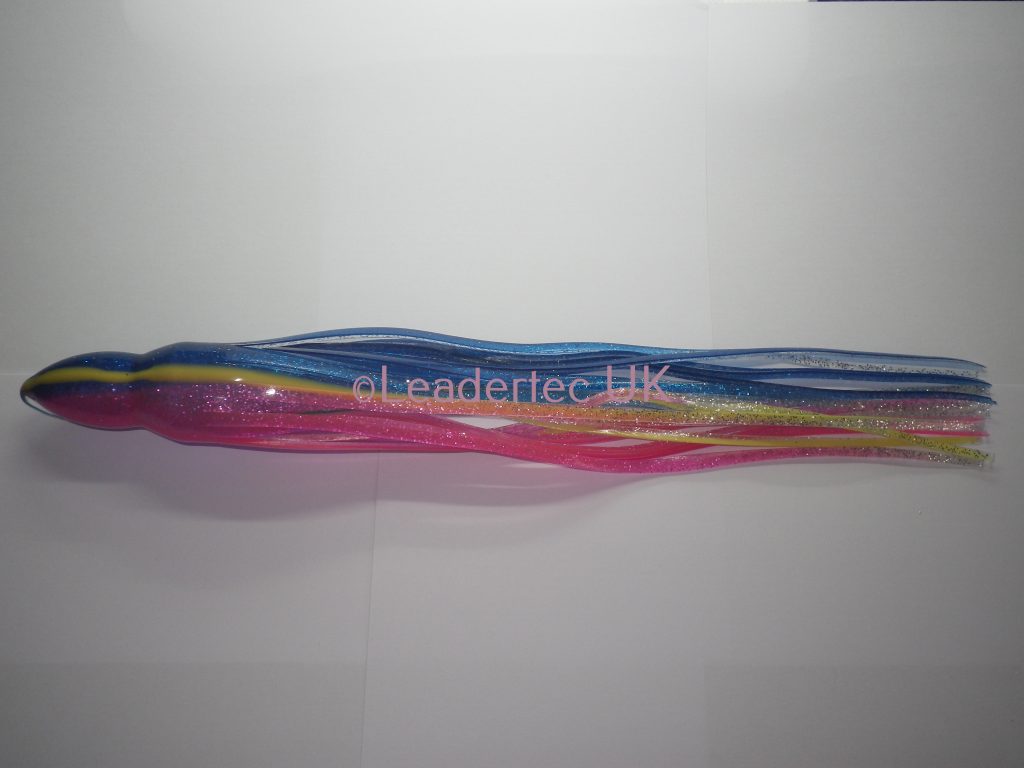 Trolling Lure Skirt - Black Gold Split Yellow (141) main image 1