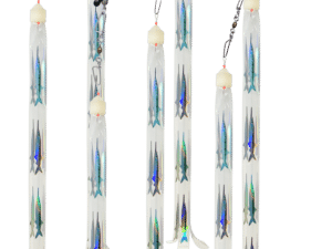 HOLOGRAPHIC FISH STRIP DREDGE TEASER, 12"